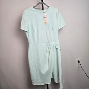 NWT Shoshanna Mint Green Sheath Dress Preppy Minimalist Garden Party Guest 10